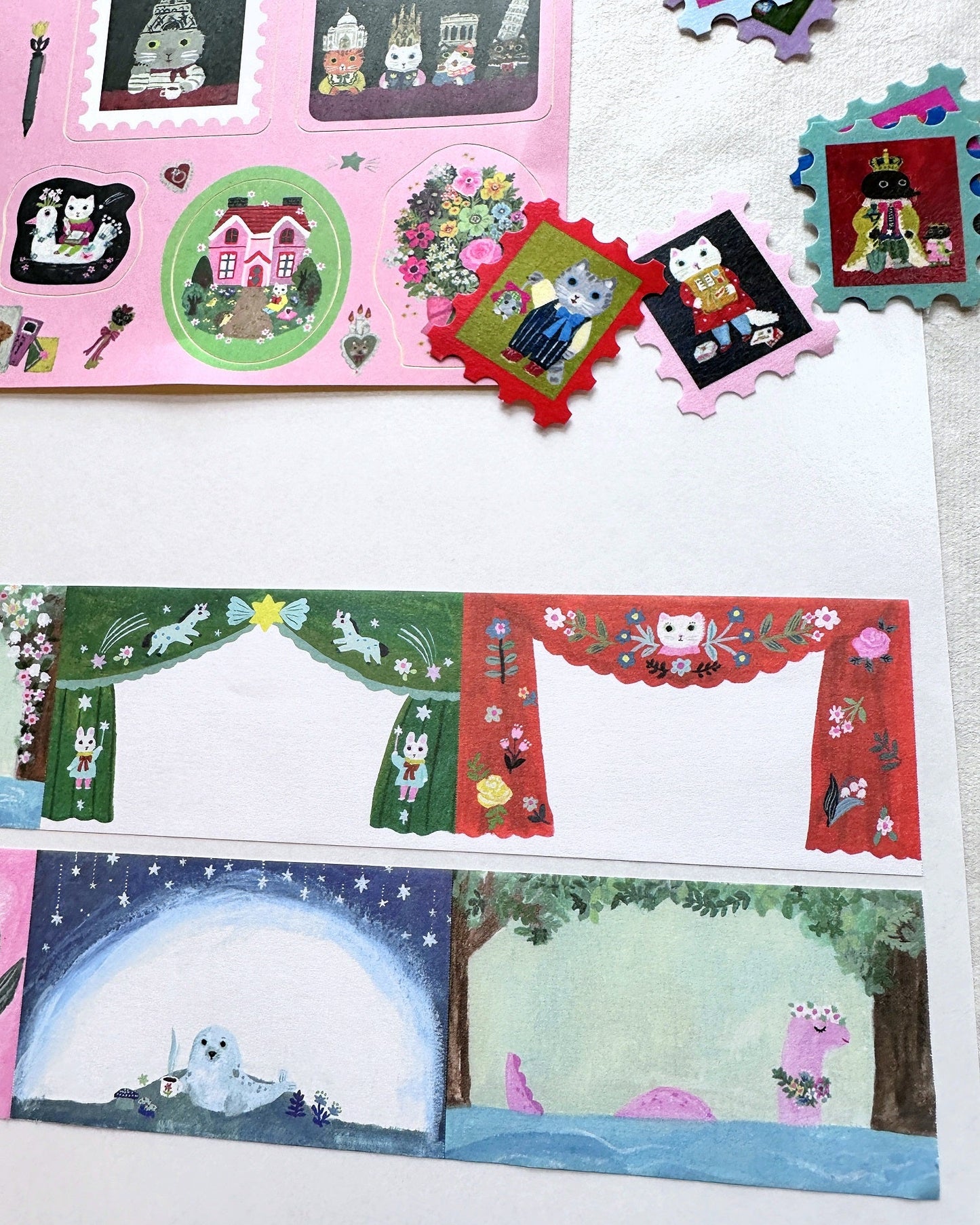 Yumi Kitagishi  - Curtain writable sticky memo roll SAMPLES