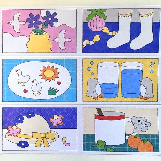 Hakowasa - Always With You writable sticky memo roll SAMPLES