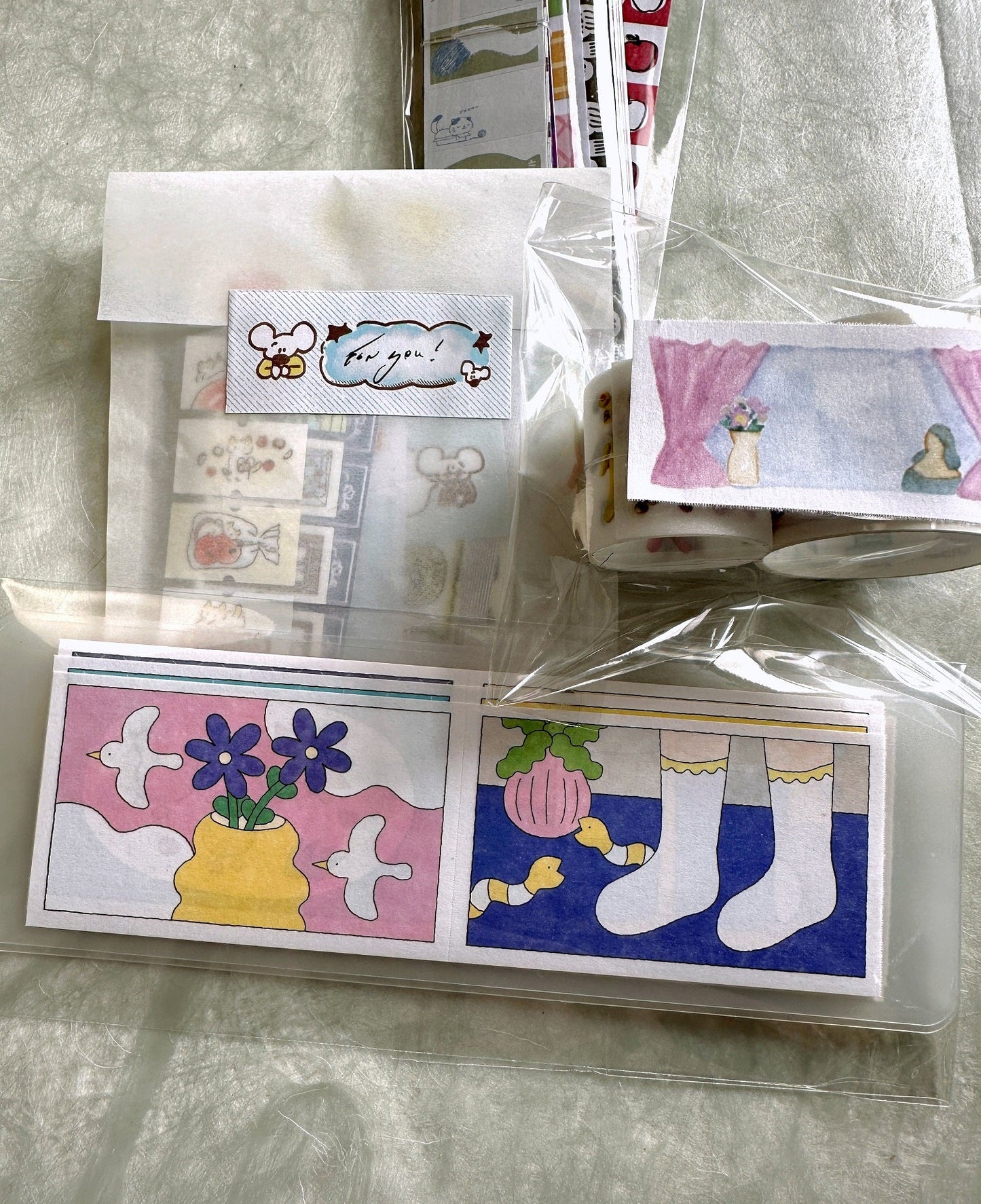 Hakowasa - Always With You writable sticky memo roll SAMPLES