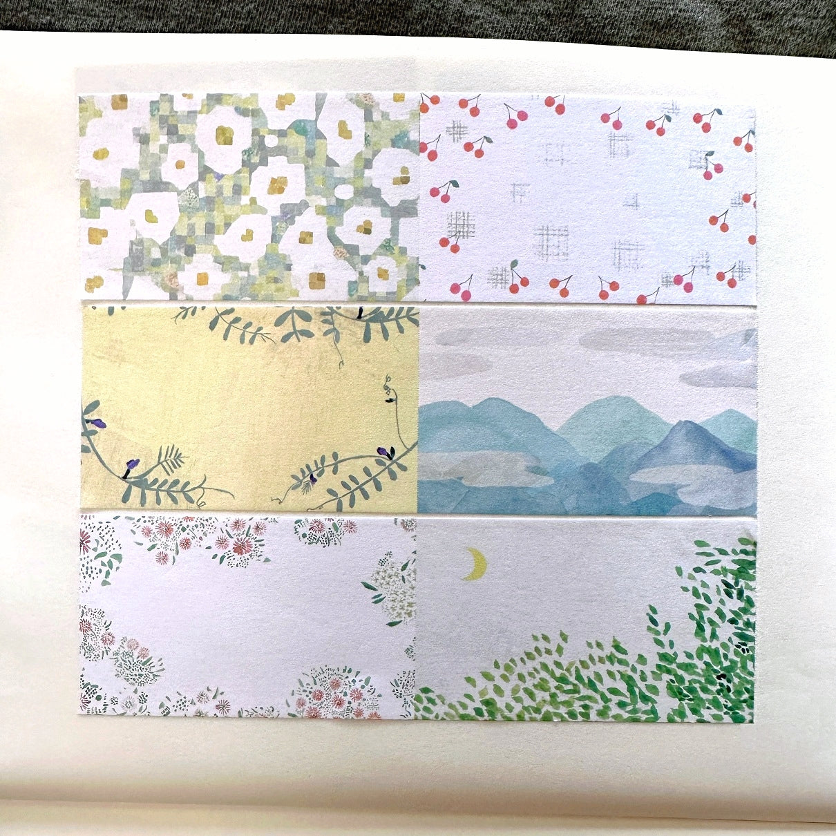 Omori Kiwatako - Shizen writable sticky memo roll SAMPLES