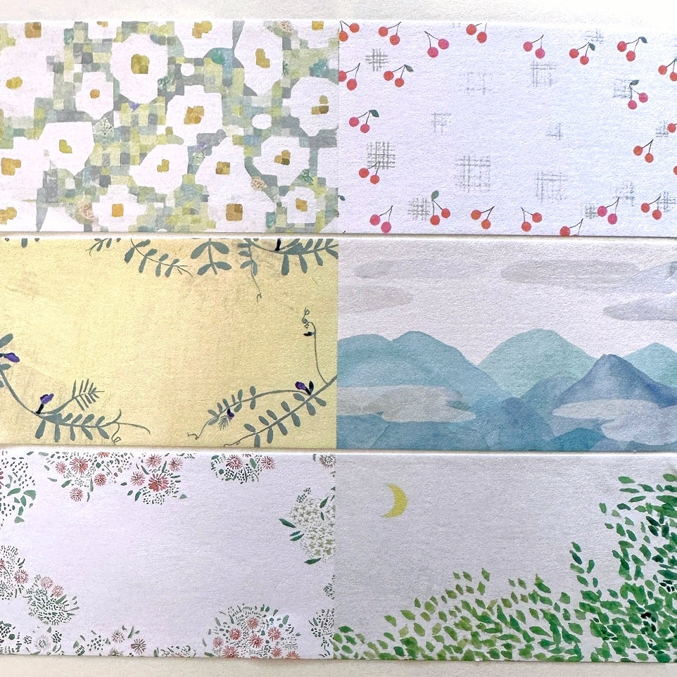 Omori Kiwatako - Shizen writable sticky memo roll SAMPLES