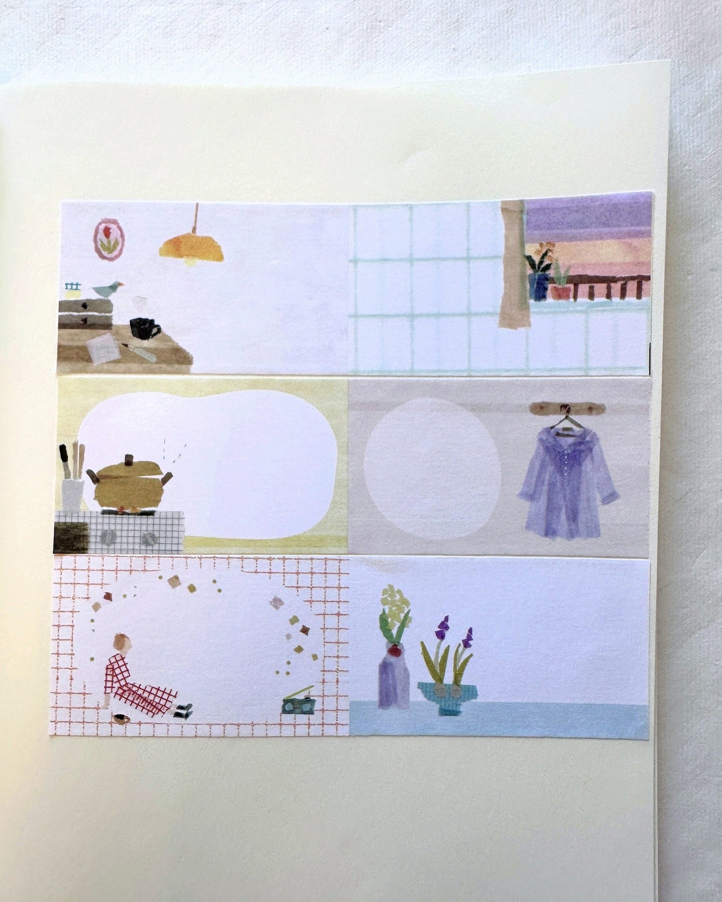 Miki Tamura - My Room writable sticky memo roll SAMPLES