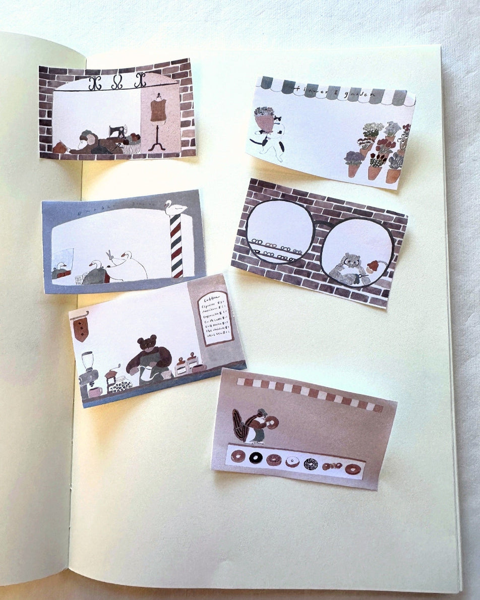 Tobimatsu Shoichiro - Roll Shopping Street writable sticky memo roll SAMPLES