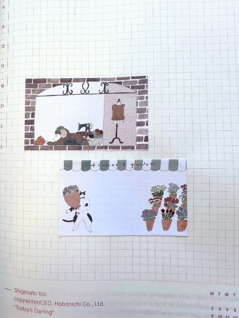 Tobimatsu Shoichiro - Roll Shopping Street writable sticky memo roll SAMPLES
