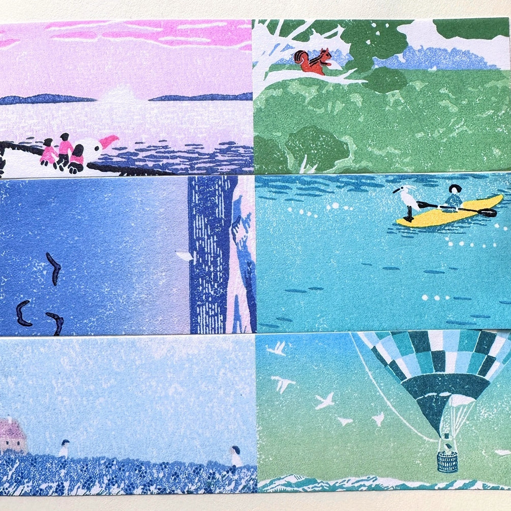 Luo Jiujing - Message of the Wind writable sticky memo roll SAMPLES