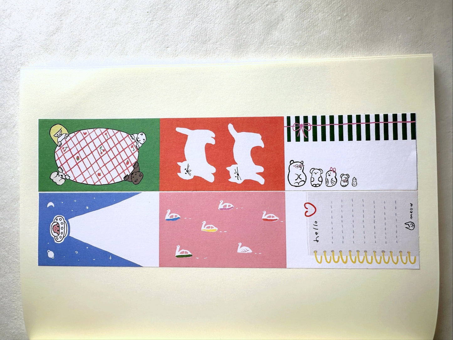 Nico-Recipe - Arama Roll Fusen writable sticky memo roll SAMPLES