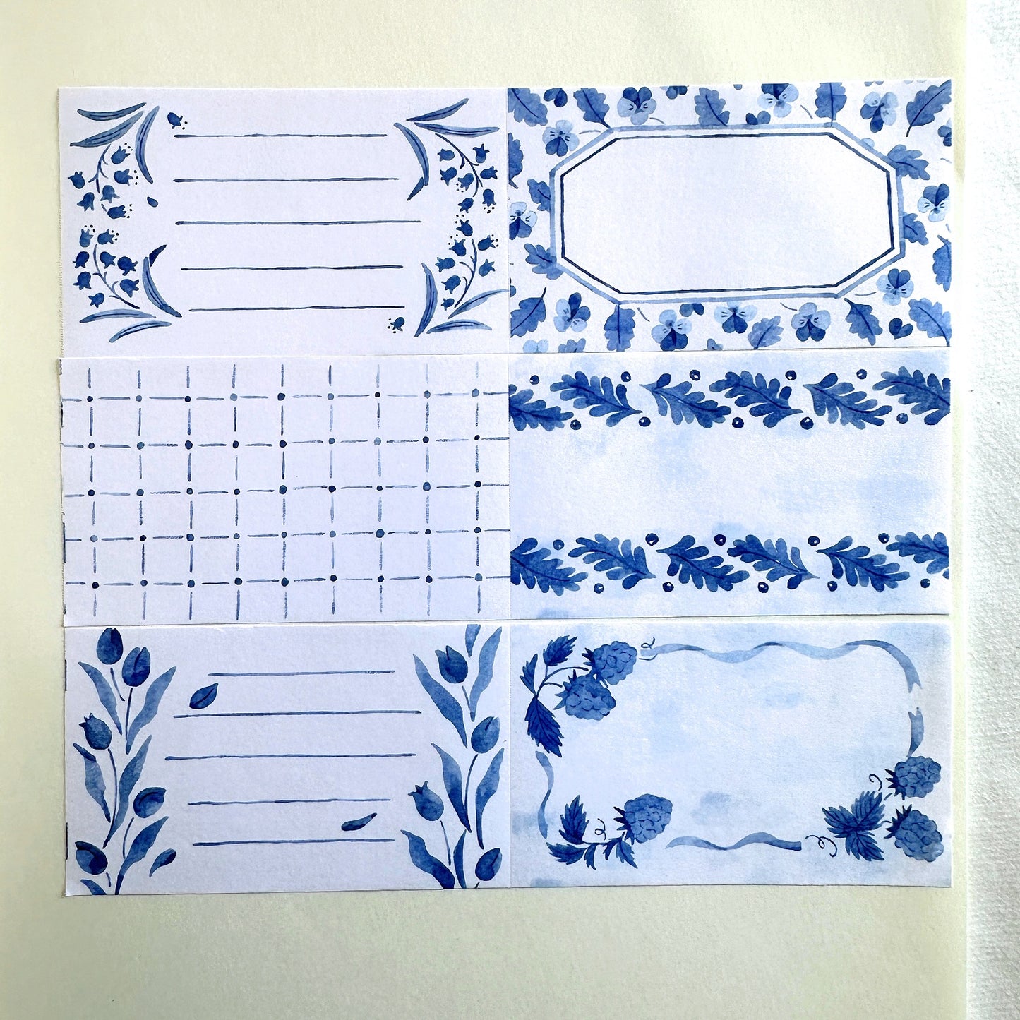 Ichihara Mako - BLUE sticky memo roll SAMPLES