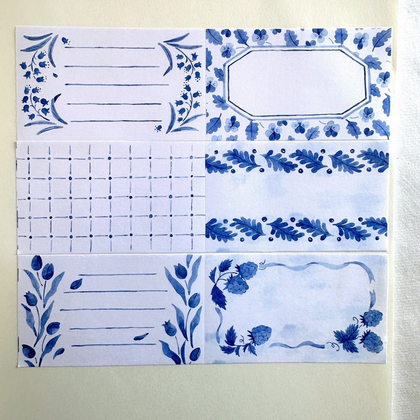 Ichihara Mako - BLUE sticky memo roll SAMPLES