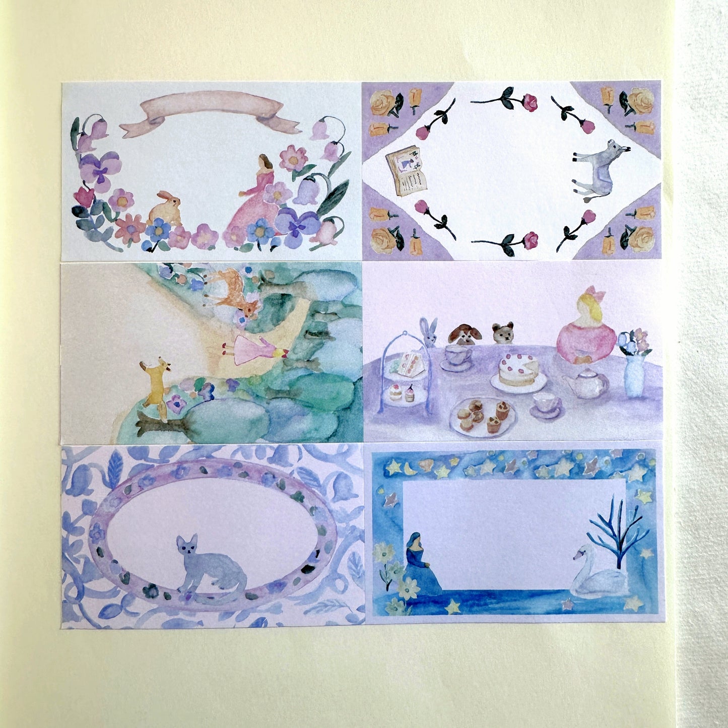kin.iro.hitode - Animals and Girls sticky memo roll SAMPLES