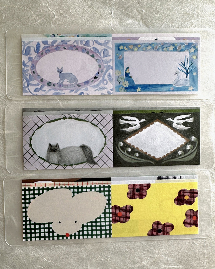 Kinotorico - Nostalgique writable sticky memo roll SAMPLES