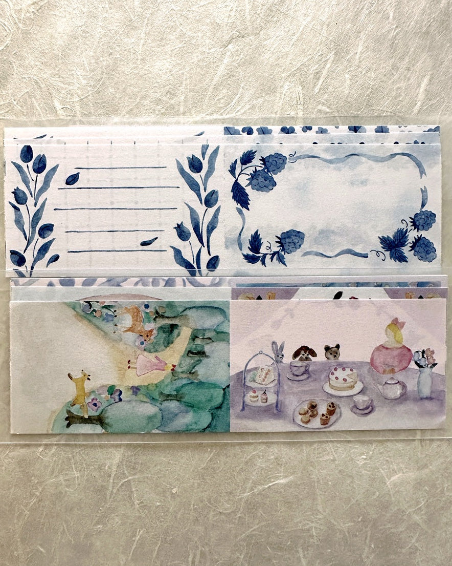 kin.iro.hitode - Animals and Girls sticky memo roll SAMPLES