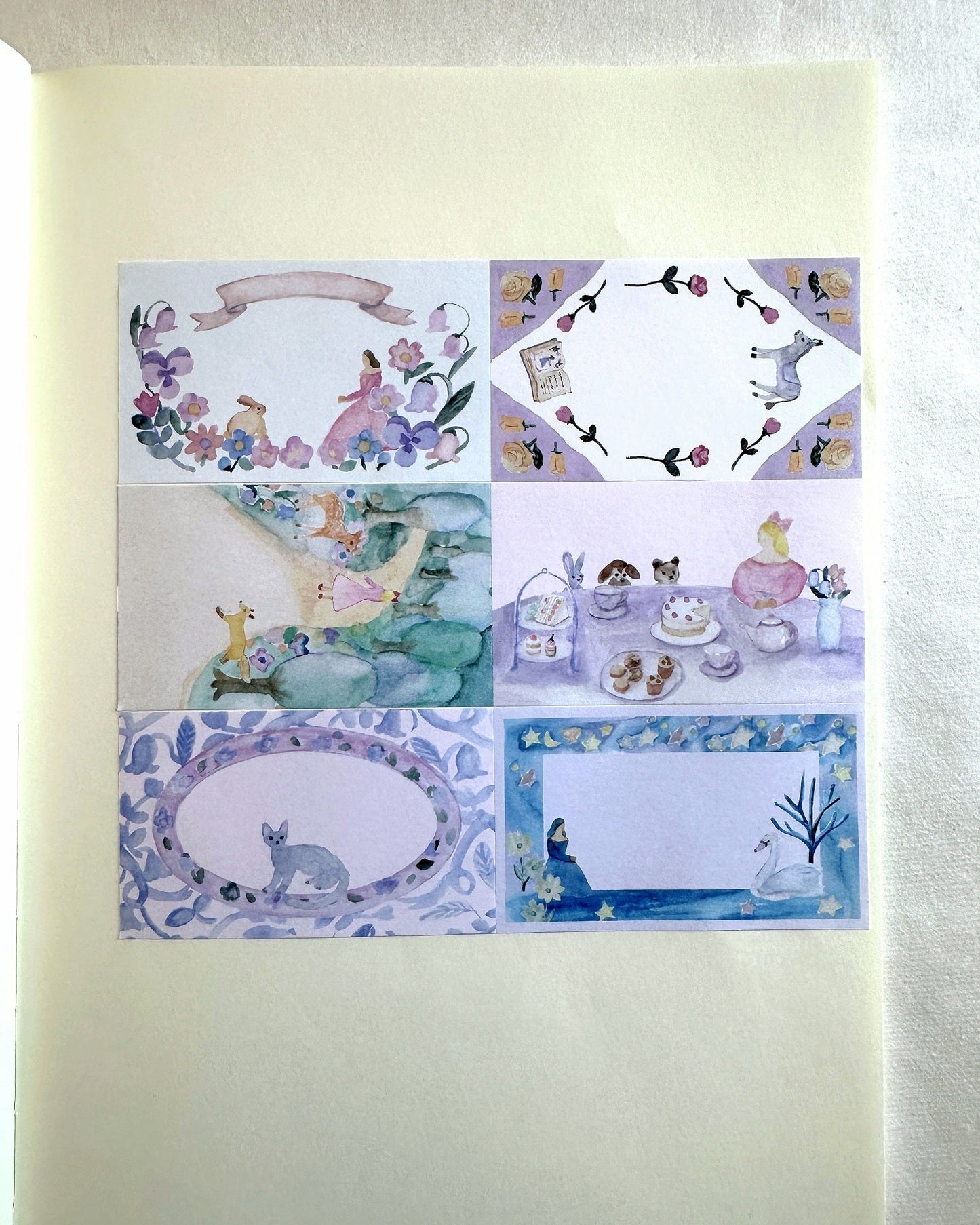 kin.iro.hitode - Animals and Girls sticky memo roll SAMPLES