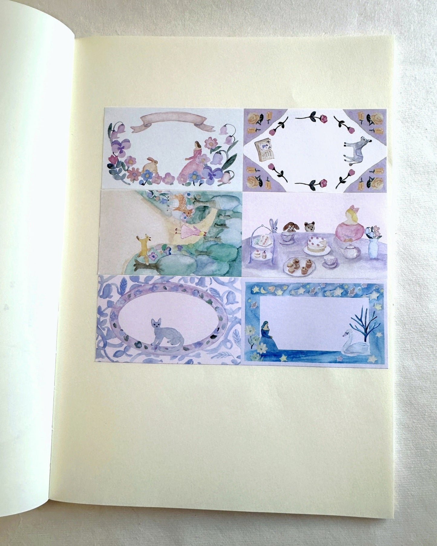 kin.iro.hitode - Animals and Girls sticky memo roll SAMPLES