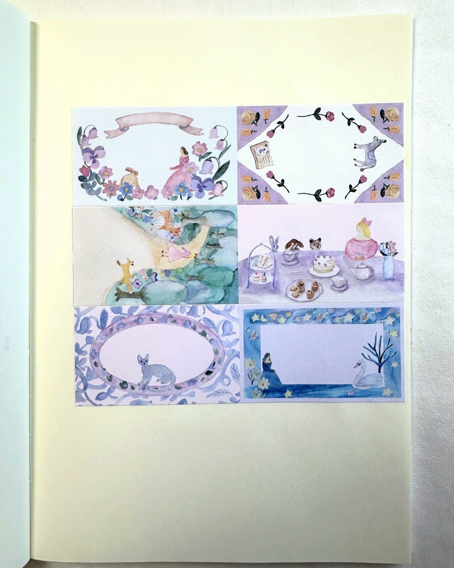kin.iro.hitode - Animals and Girls sticky memo roll SAMPLES