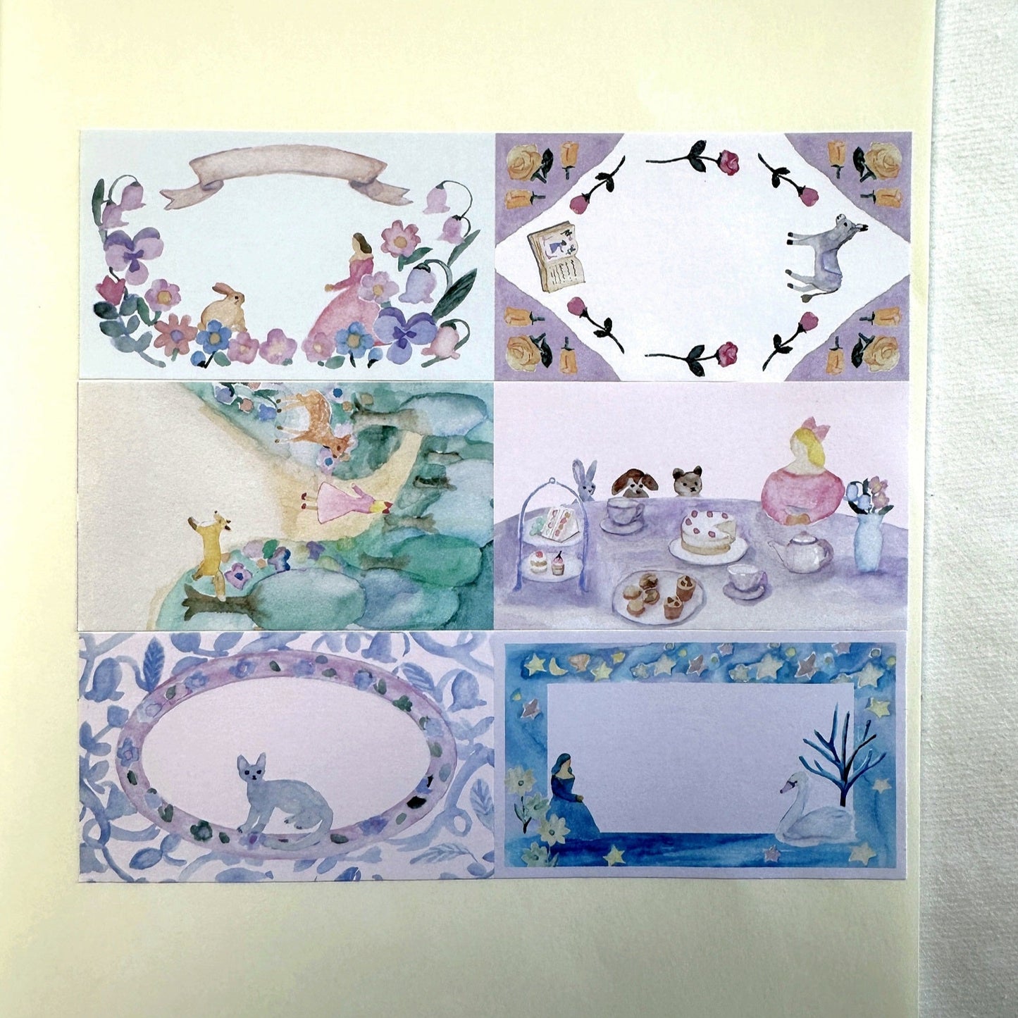 kin.iro.hitode - Animals and Girls sticky memo roll SAMPLES