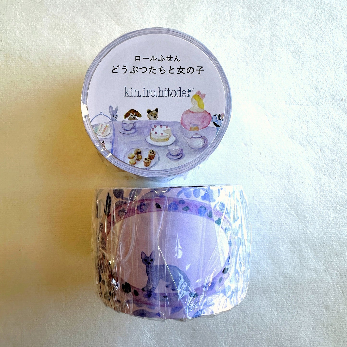 kin.iro.hitode - Animals and Girls sticky memo roll SAMPLES