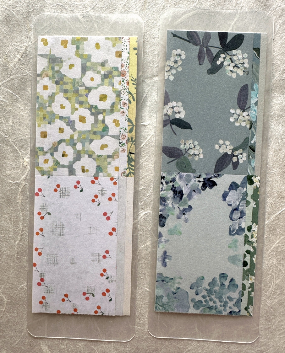 Otsukiyumi - Flowers writable sticky memo roll SAMPLES