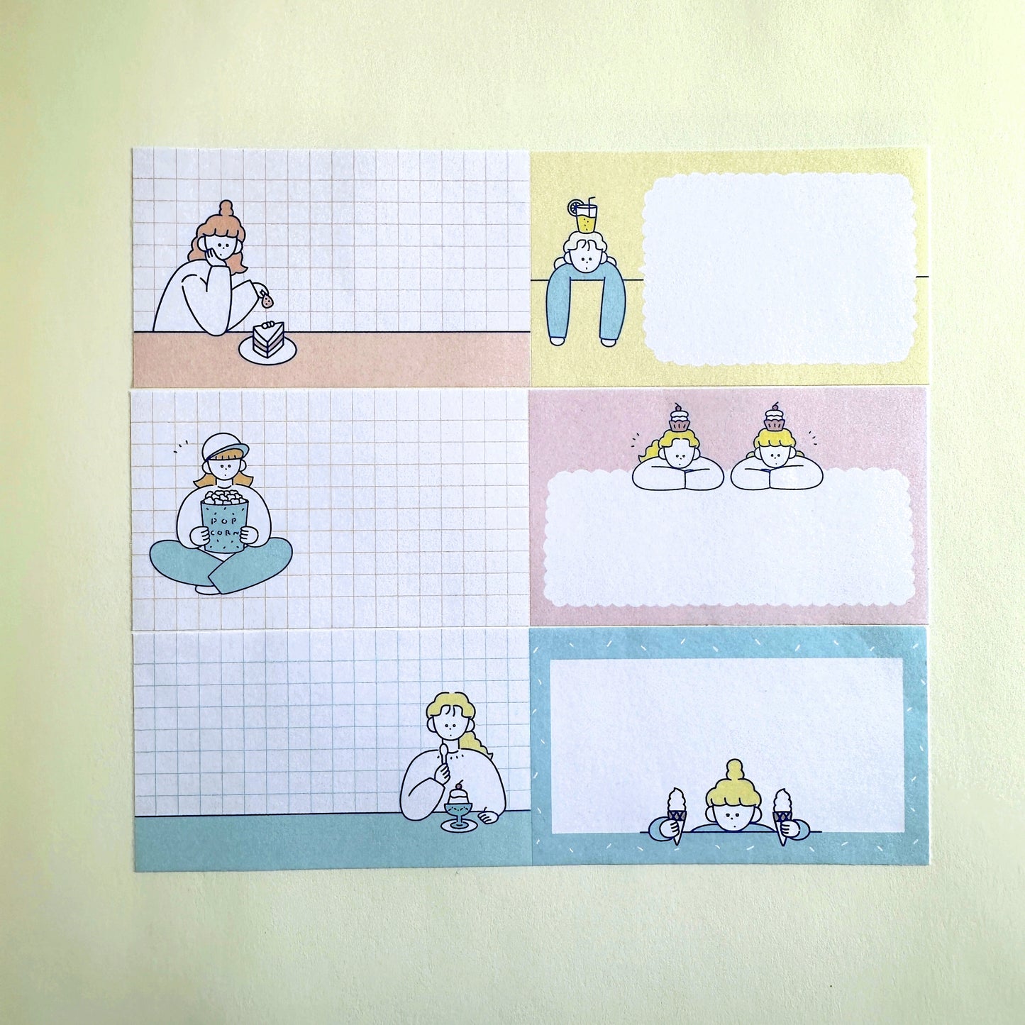 Miho Miyauchi - Oyatsu No Jikan writable sticky memo roll SAMPLES