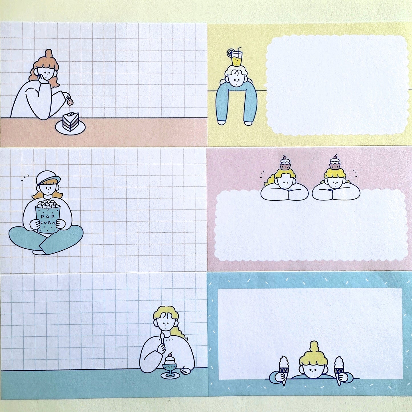 Miho Miyauchi - Oyatsu No Jikan writable sticky memo roll SAMPLES