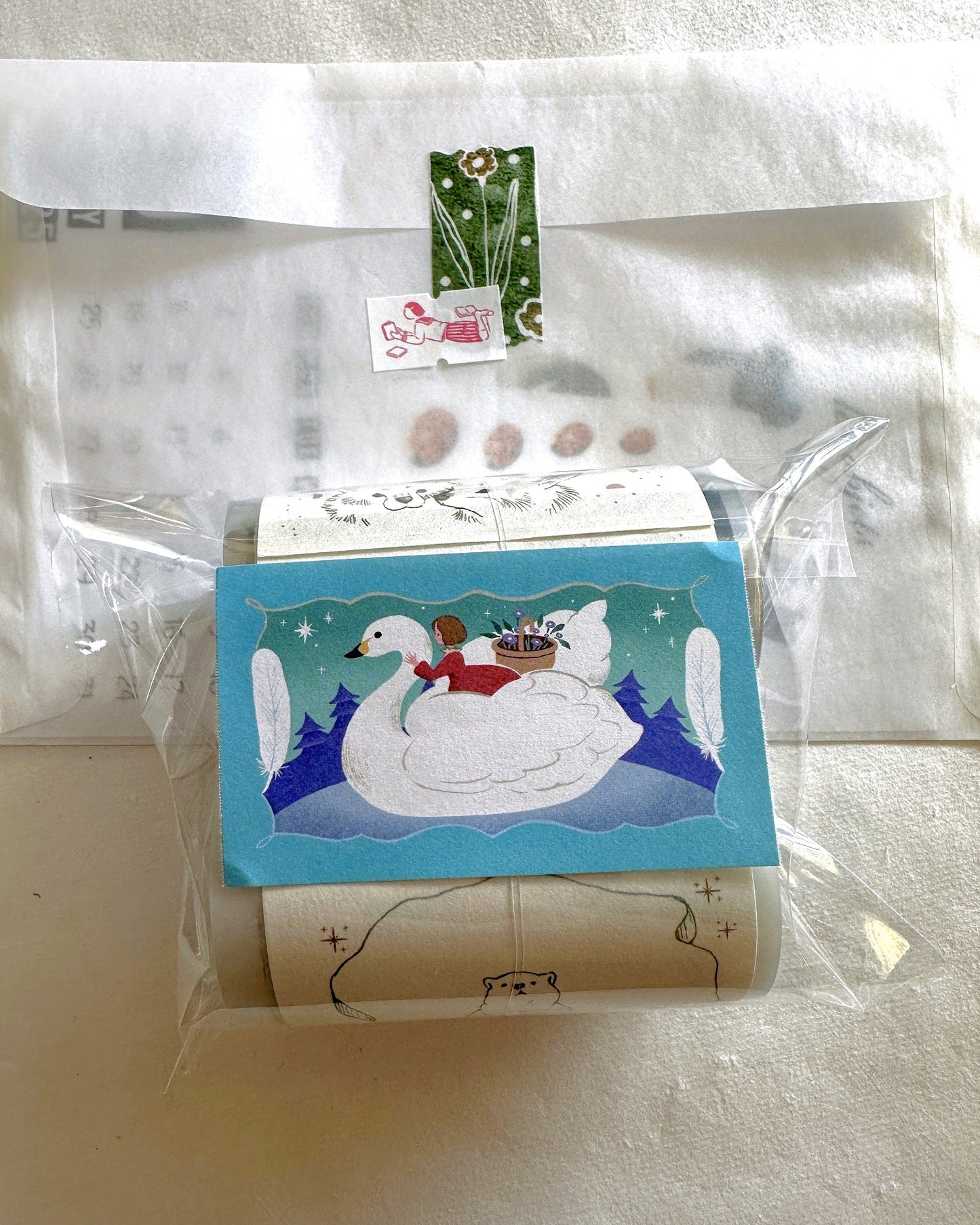 Tera - Please Flowers writable sticky memo roll SAMPLES