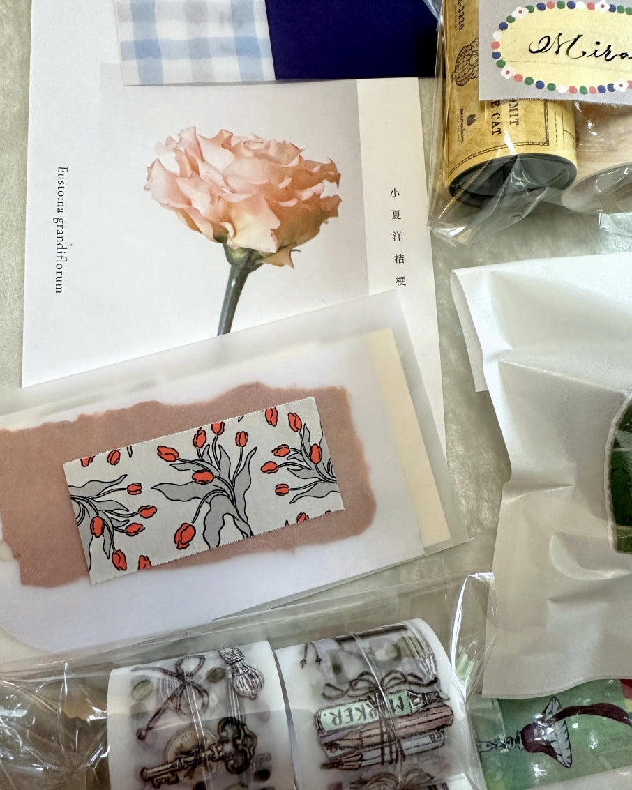 Nagaki Perm - Tulip petite sticky memo roll & SAMPLES