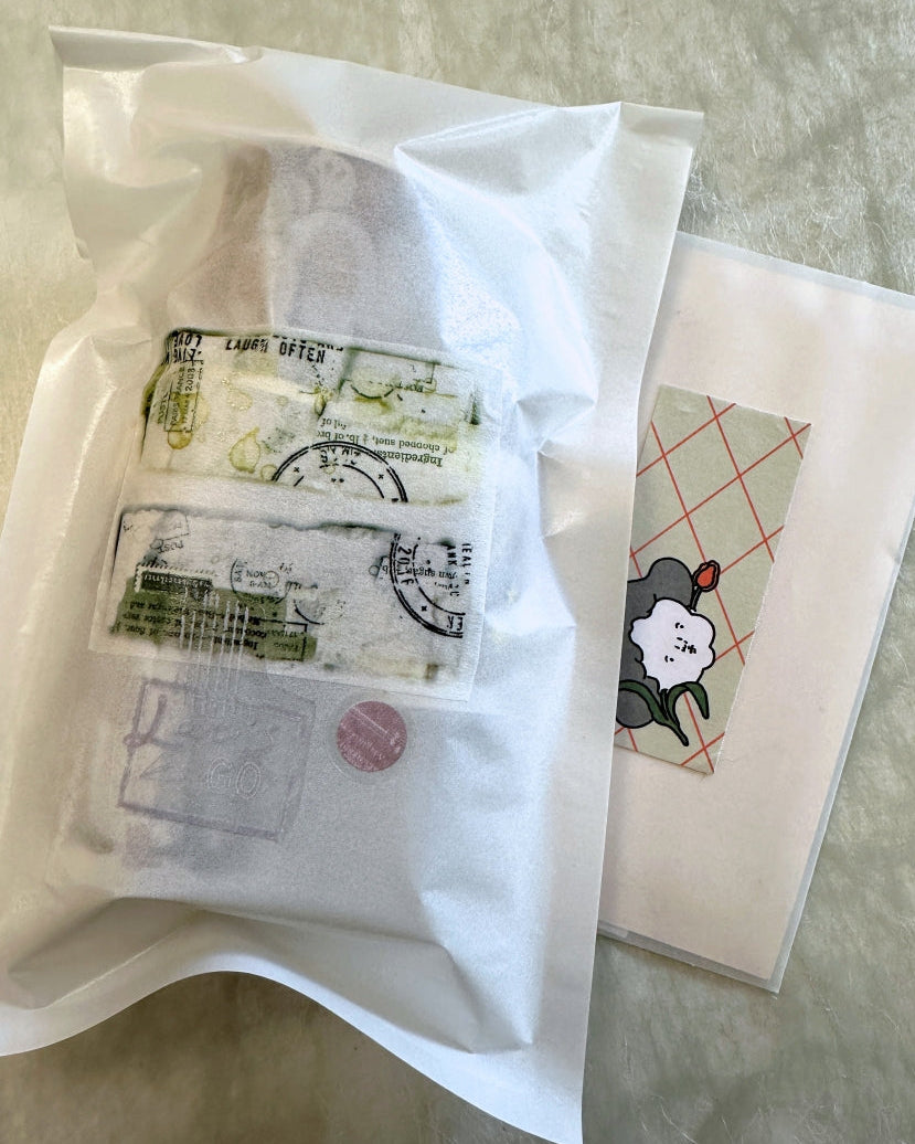 Nagaki Perm - Tulip petite sticky memo roll & SAMPLES