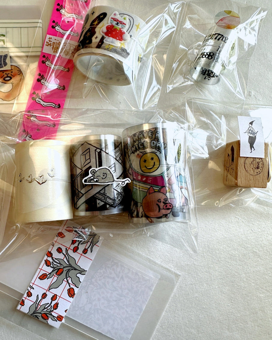Nagaki Perm - Tulip petite sticky memo roll & SAMPLES