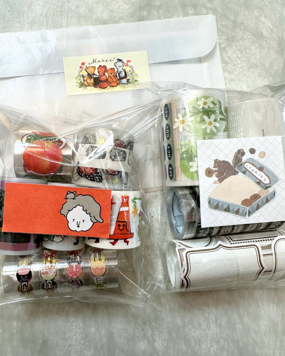 Nagaki Perm - Tulip petite sticky memo roll & SAMPLES