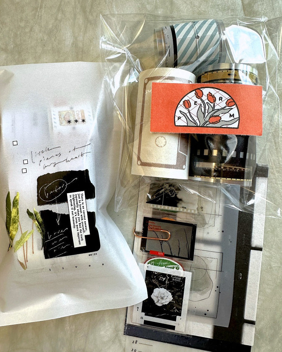 Nagaki Perm - Tulip petite sticky memo roll & SAMPLES