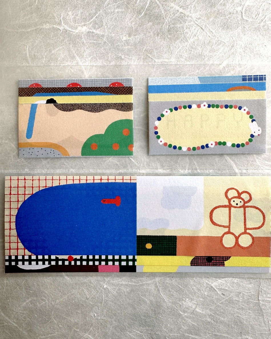 Shimamura Hikari - Lucky Color petite sticky memo roll SAMPLES