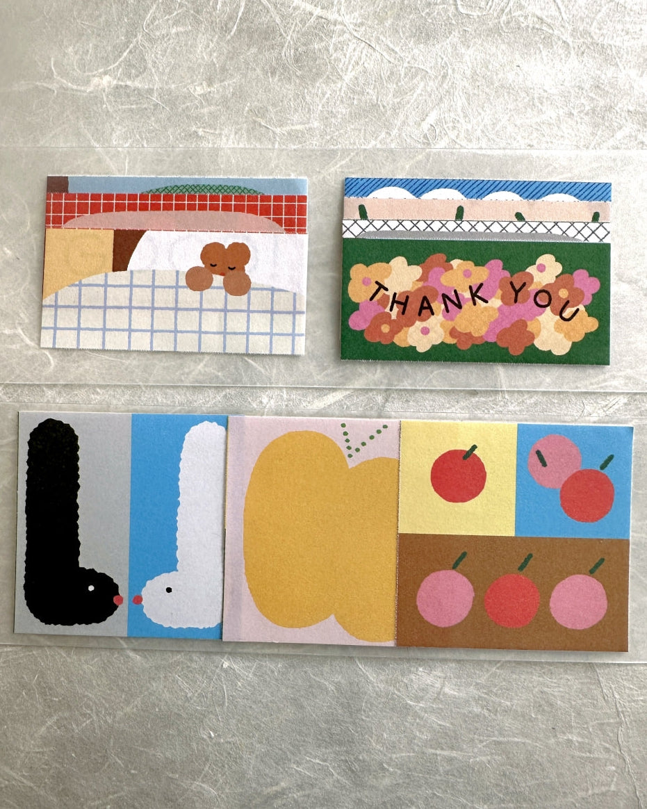 Shimamura Hikari - Lucky Color petite sticky memo roll SAMPLES