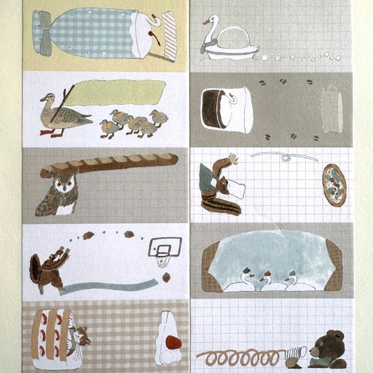 Tobimatsu Shoichiro - I Can't Help but Write petite sticky memo roll SAMPLES