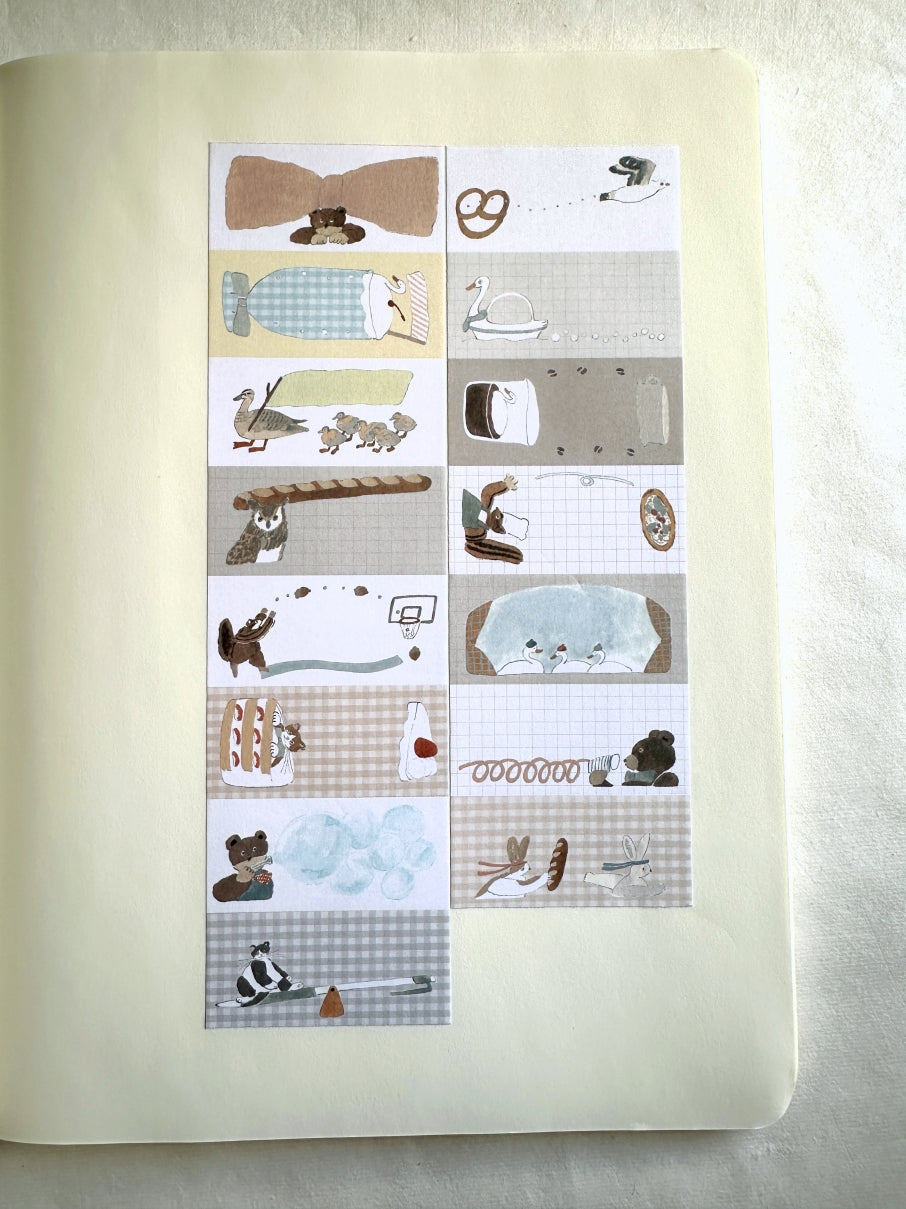 Tobimatsu Shoichiro - I Can't Help but Write petite sticky memo roll SAMPLES