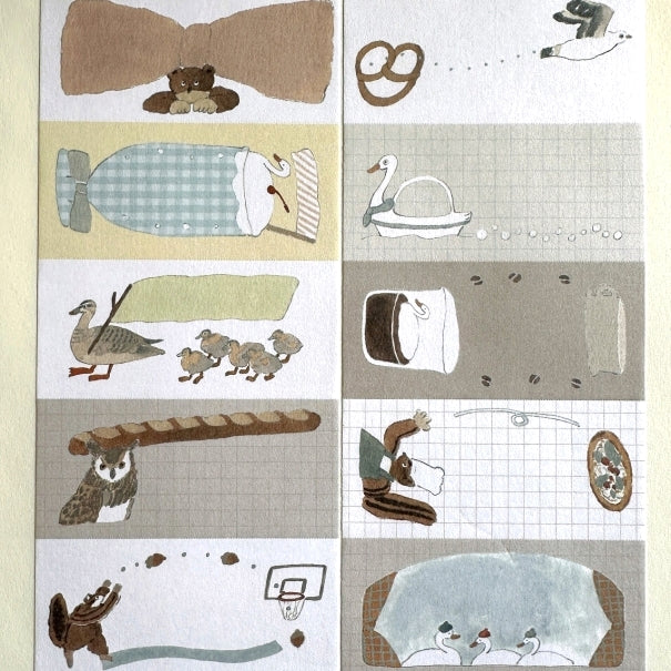 Tobimatsu Shoichiro - I Can't Help but Write petite sticky memo roll SAMPLES