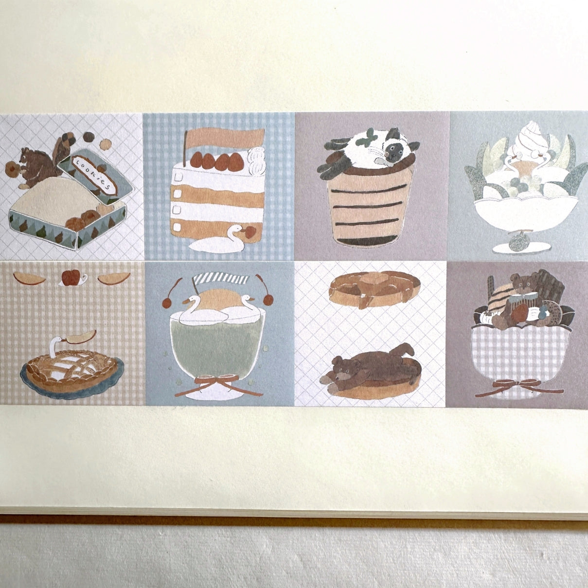 Tobimatsu Shoichiro - Dessert square sticky memo roll SAMPLES