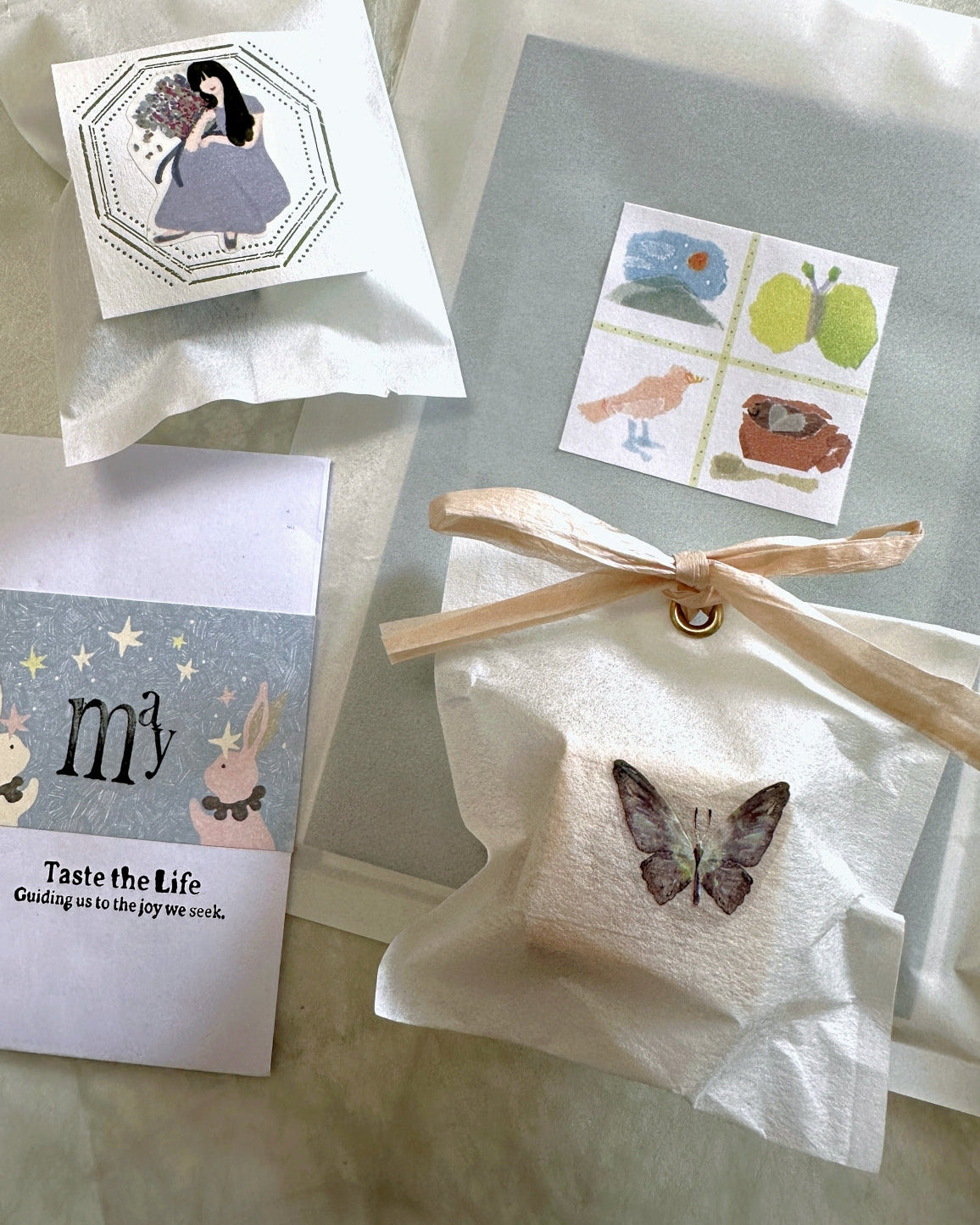 Miki Tamura - Feet Diary square sticky memo roll SAMPLES