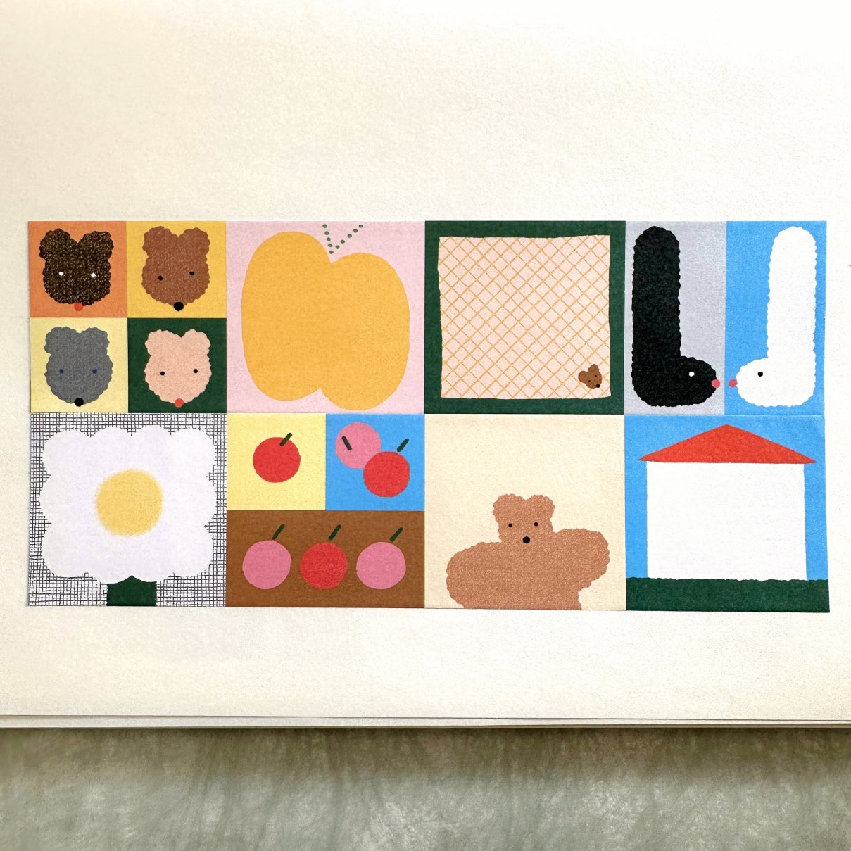 Shimamura Hikari - Good Mood square sticky memo roll SAMPLES