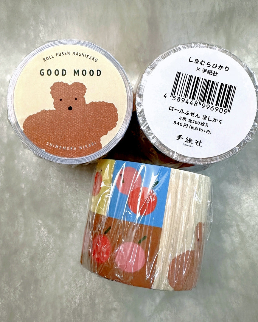 Shimamura Hikari - Good Mood square sticky memo roll SAMPLES
