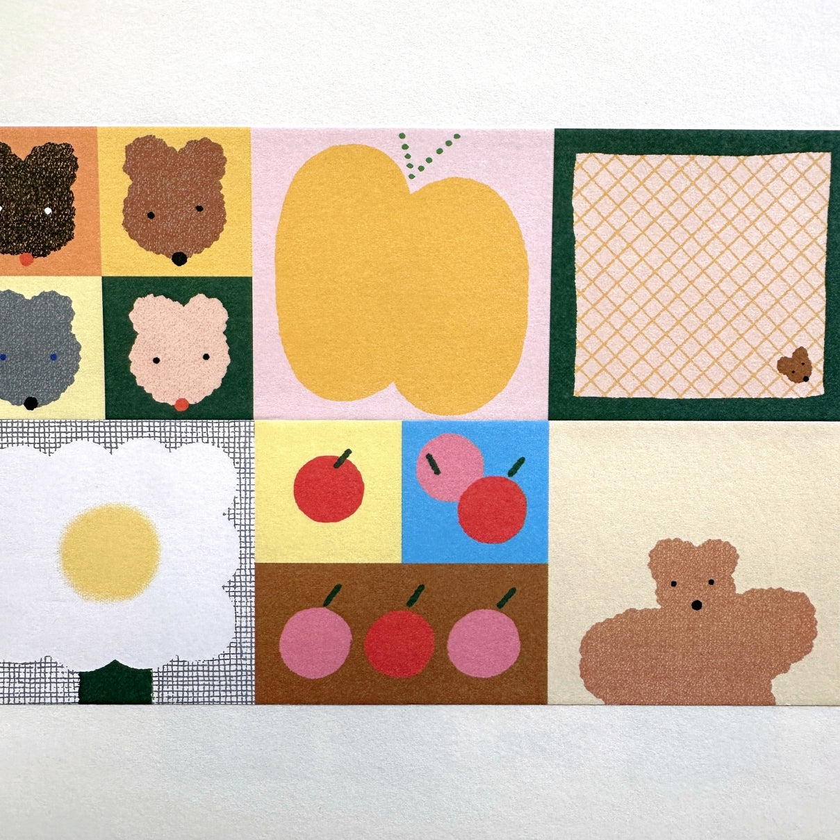 Shimamura Hikari - Good Mood square sticky memo roll SAMPLES