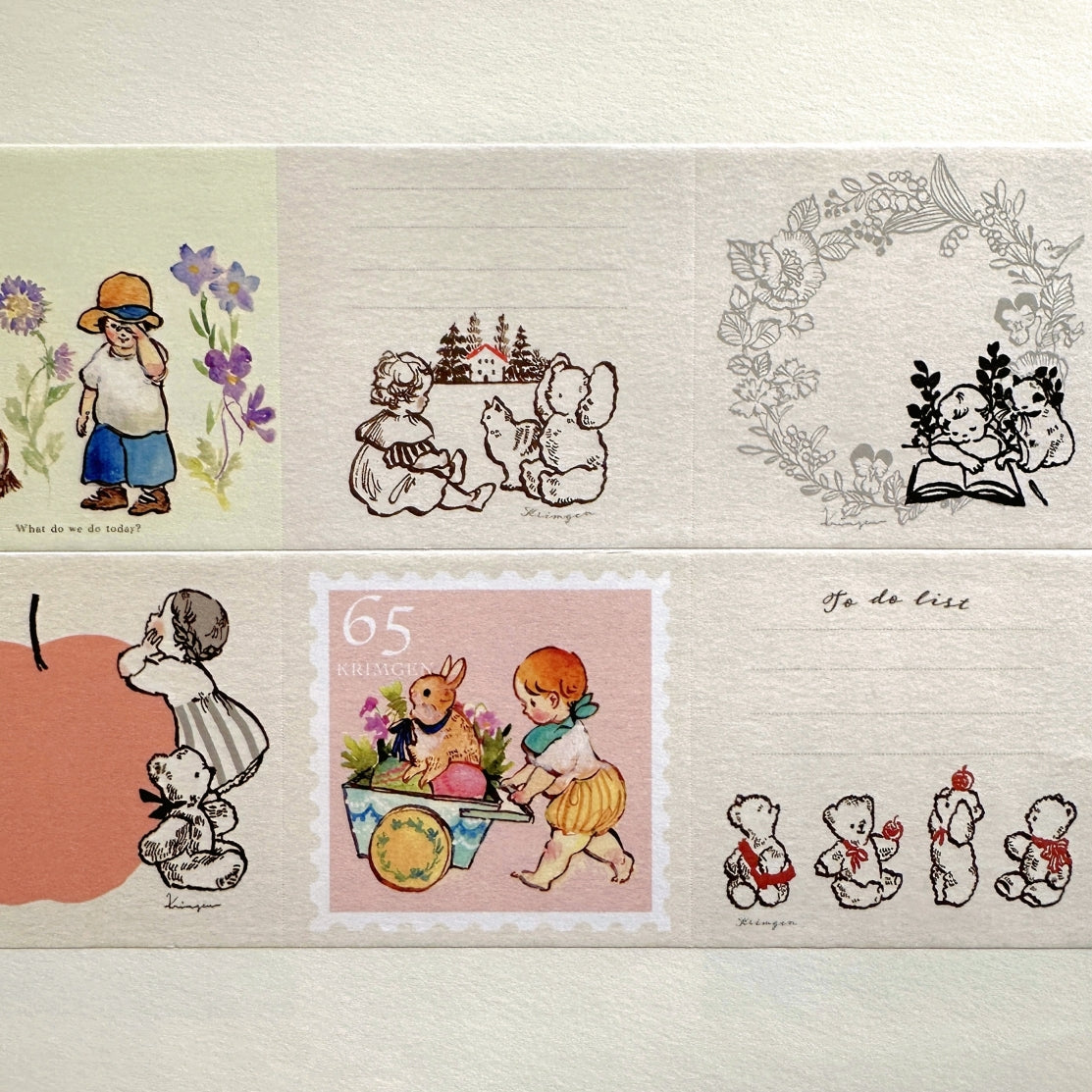 Krimgen - Sticky Notes square sticky memo roll SAMPLES