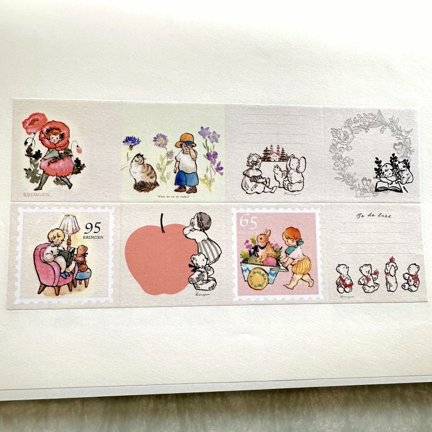 Krimgen - Sticky Notes square sticky memo roll SAMPLES