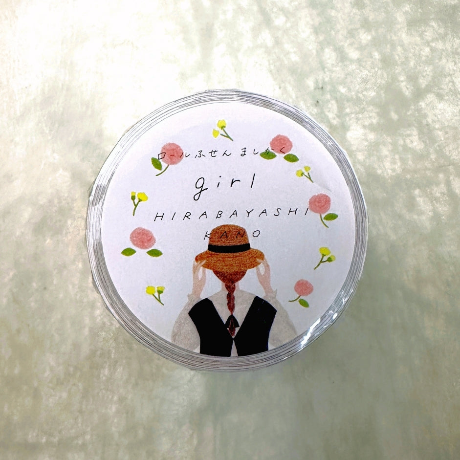 Kano Hirabayashi - Girl square sticky memo roll SAMPLES