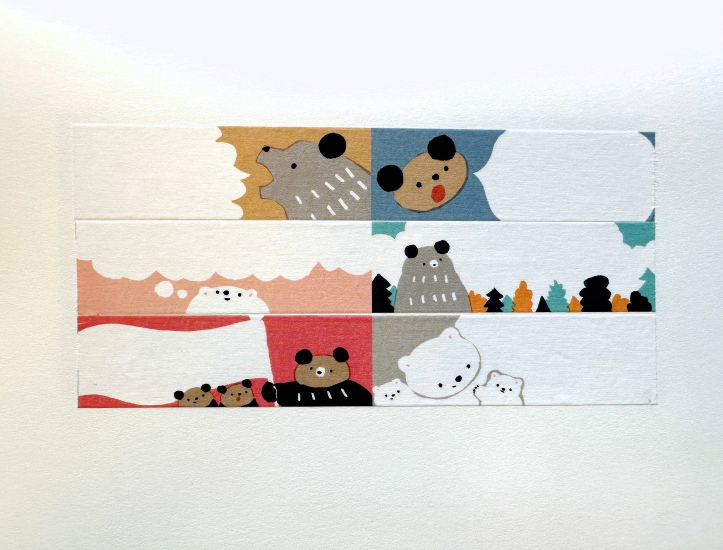 Masao Takahata - Kiritori Kumaste perforated washi tape SAMPLES