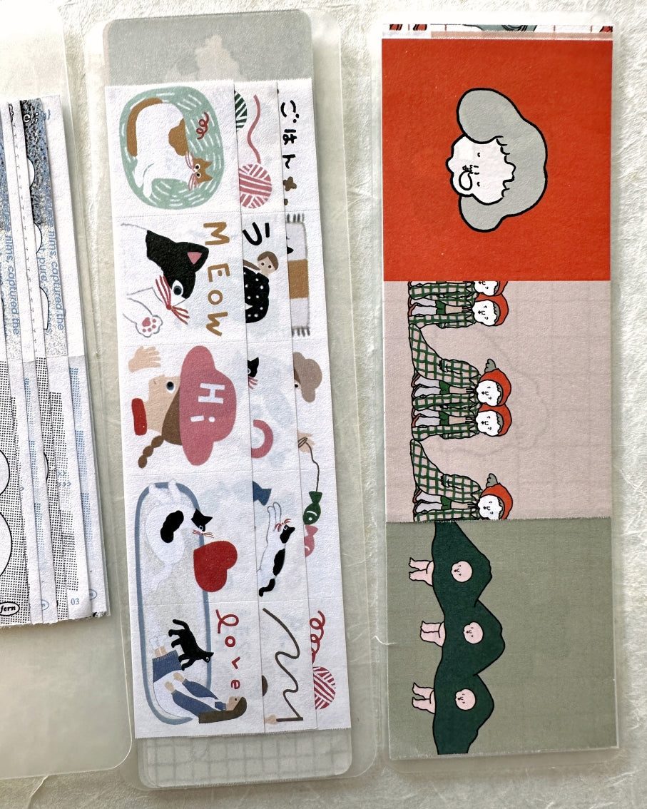 Nagaki Perm - Ma Shikaku square sticky memo roll SAMPLES