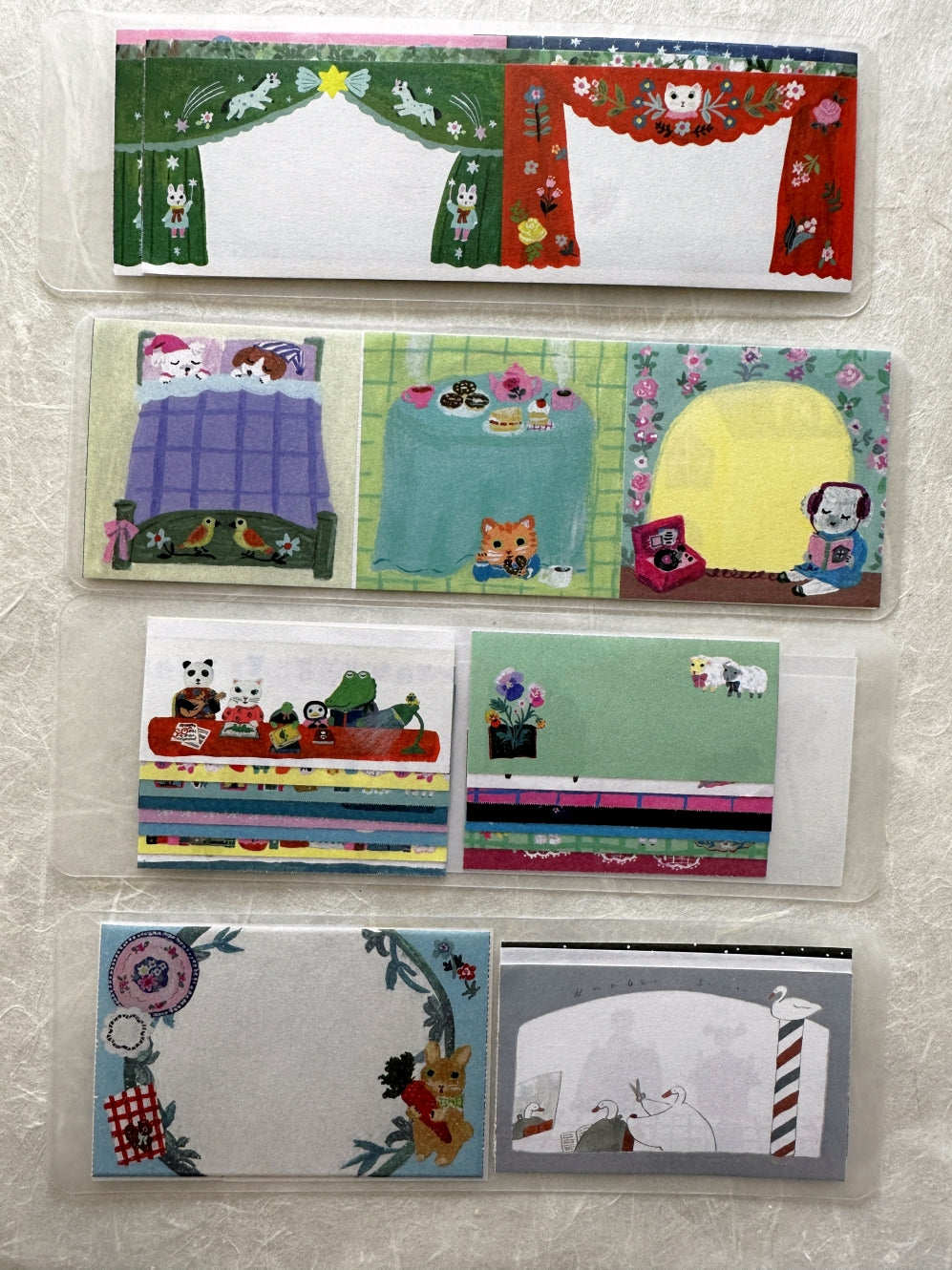 Yumi Kitagishi - Little House square sticky memo roll SAMPLES