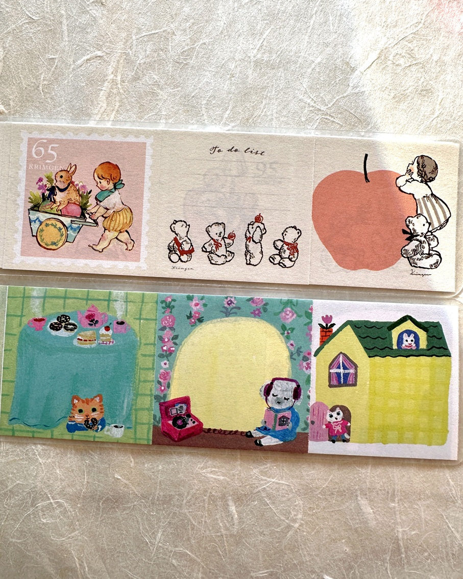 Yumi Kitagishi - Little House square sticky memo roll SAMPLES