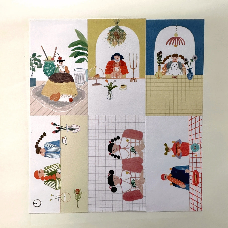 Wakairie - Gentle Everyday Life writable sticky memo roll SAMPLES