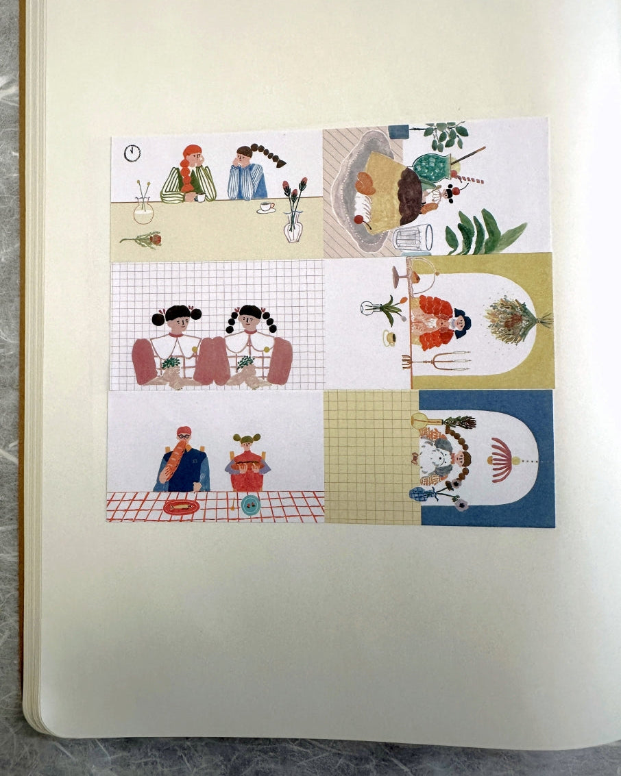 Wakairie - Gentle Everyday Life writable sticky memo roll SAMPLES