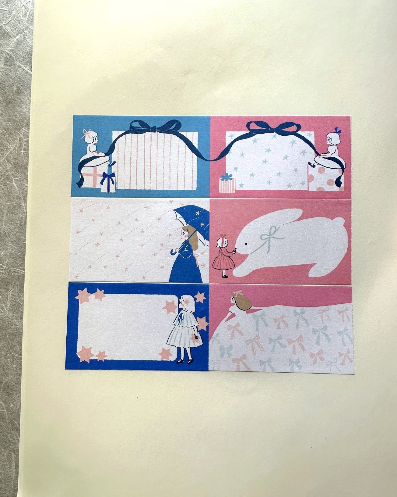 252% - Stars and Ribbons sticky memo roll SAMPLES
