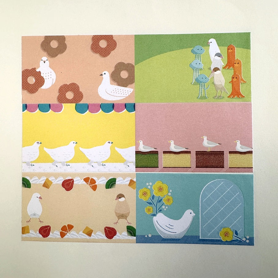 Ruko - With Tori-San sticky memo roll SAMPLES